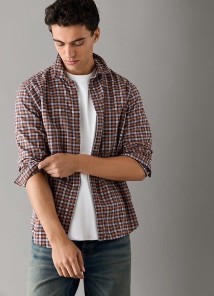 REGULAR FIT CHECKED SHIRT