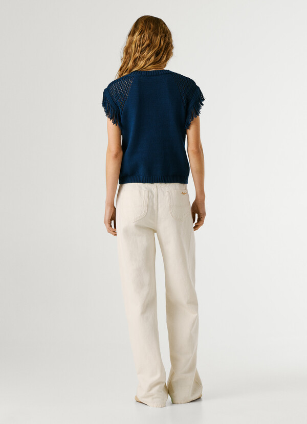 CREW NECK KNIT WAISTCOAT
