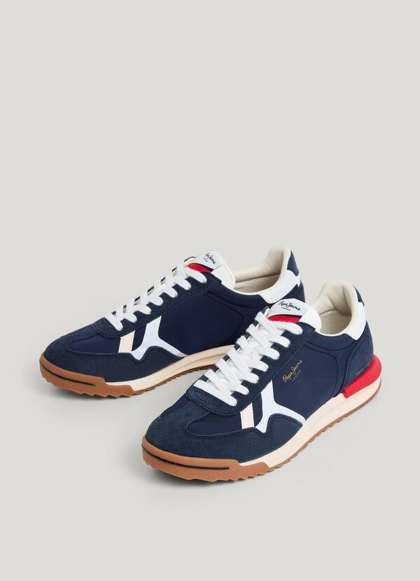 RETRO TRAINERS WITH SUEDE DETAILS - MARVIN