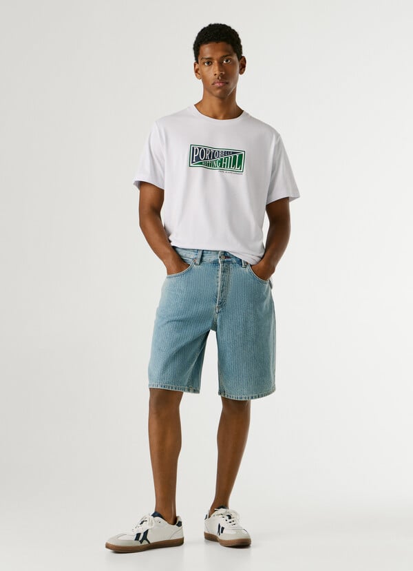LOOSE FIT DENIM SHORTS