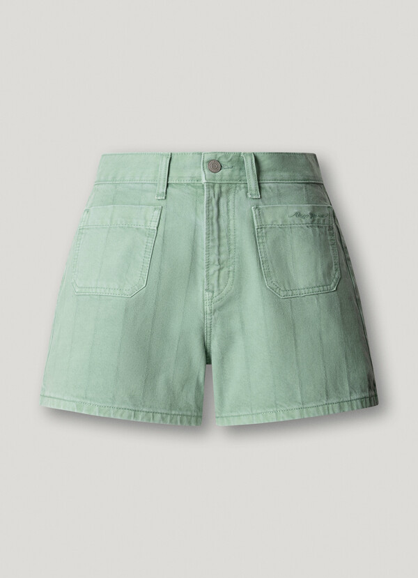REGULAR FIT DENIM SHORTS