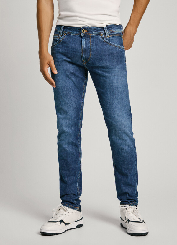 TAPER FIT MID-RISE JEANS - SPIKE