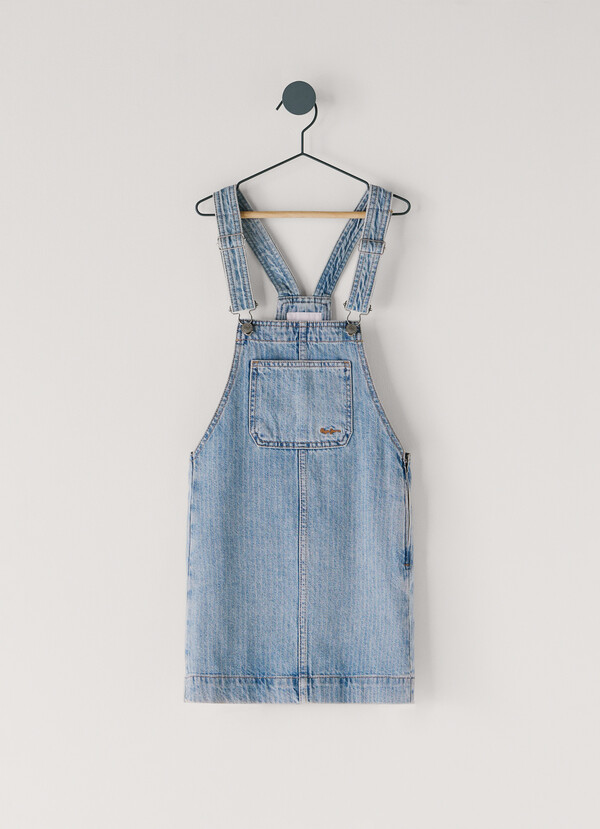 REGULAR FIT DENIM MINI DRESS
