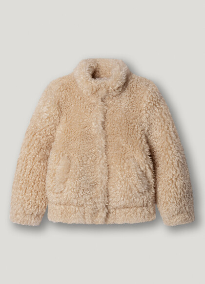 FAUX FUR BOMBER JACKET