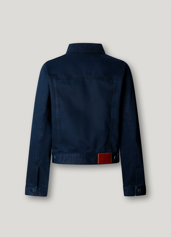 TWILL JACKET WITH SHIRT COLLAR