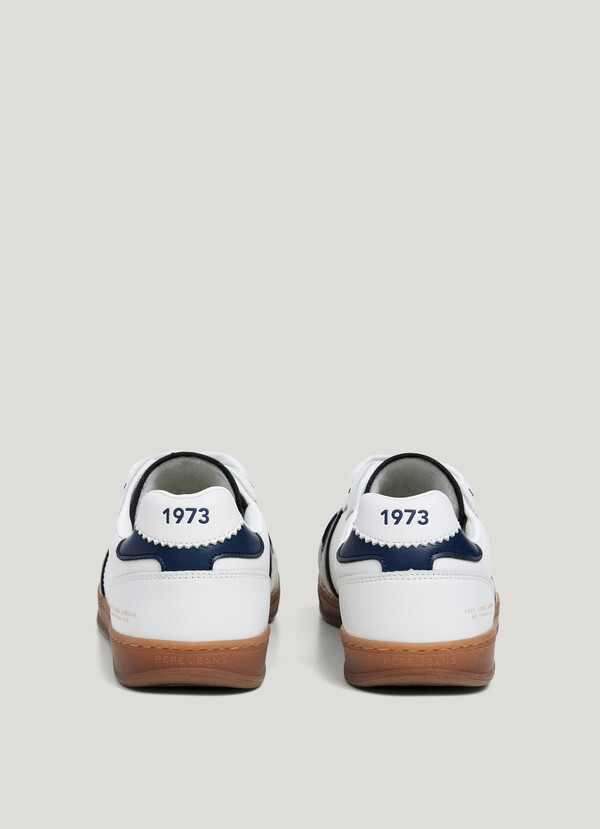 LEATHER TRAINERS WITH CUPSOLE SOLE - BALL