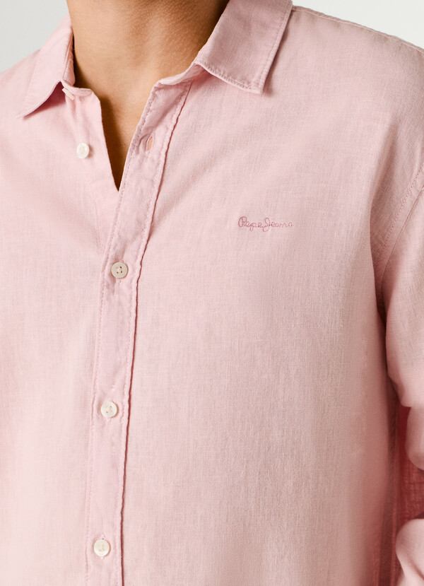 REGULAR FIT GARMENT DYED SHIRT