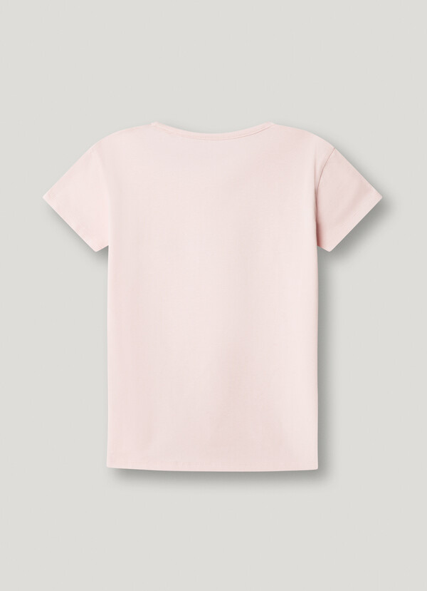 CAMISETA LOGO GLITTER FIT SLIM