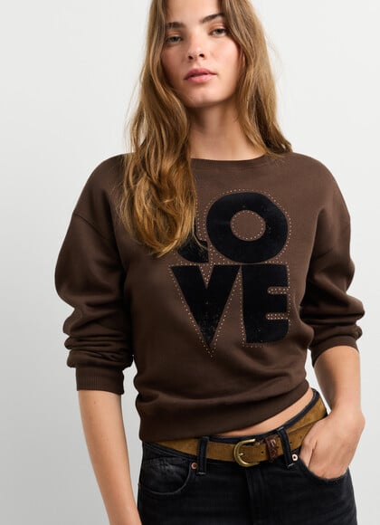 PRINTED CREW NECK SWEATSHIRT