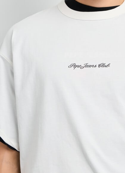 BOXY FIT LOGO PRINT T-SHIRT