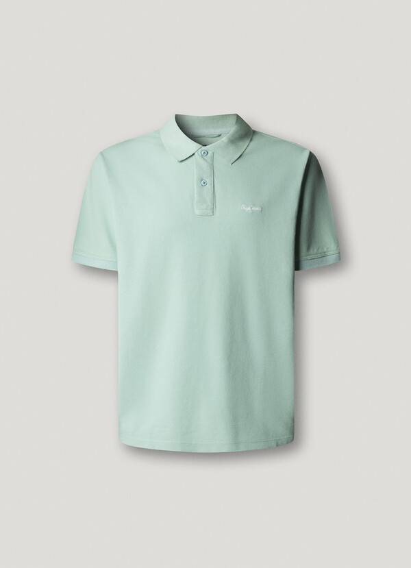 GARMENT DYED PIQUE POLO SHIRT