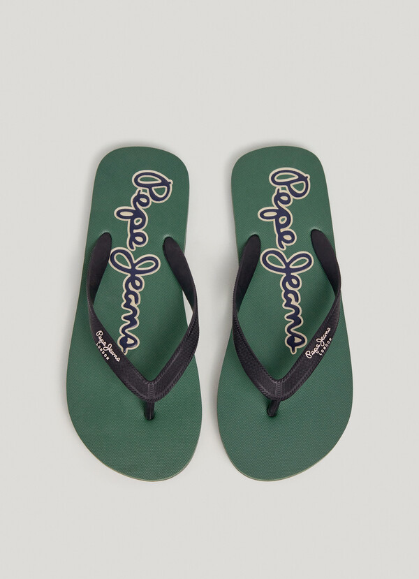 THREE-POINT BEACH FLIP FLOPS WITH LOGO