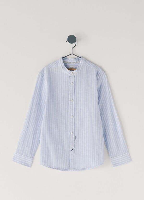 CHEMISE COUPE D&Eacute;CONTRACT&Eacute;E &Agrave; RAYURES