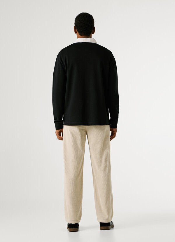 PRINTED LOGO RUGBY POLO