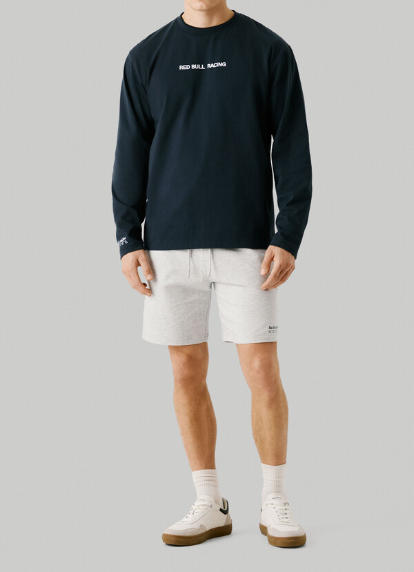 LONG-SLEEVED LOGO PRINT T-SHIRT