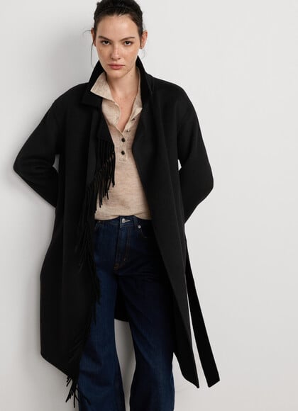 LONG COAT WITH FRINGES