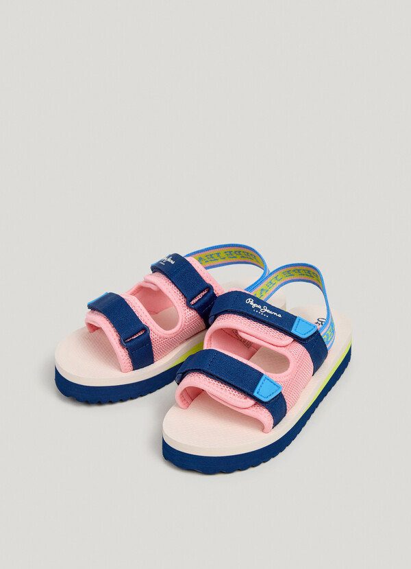 TREK SANDALS WITH VELCRO CLOSURE