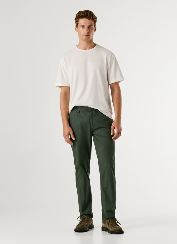 SLIM FIT CHINO TROUSERS