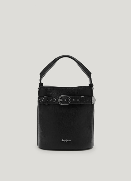 BUCKET BAG IN LEATHER EFFECT