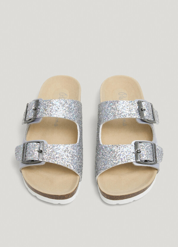 SANDALS WITH GLITTER DETAILS