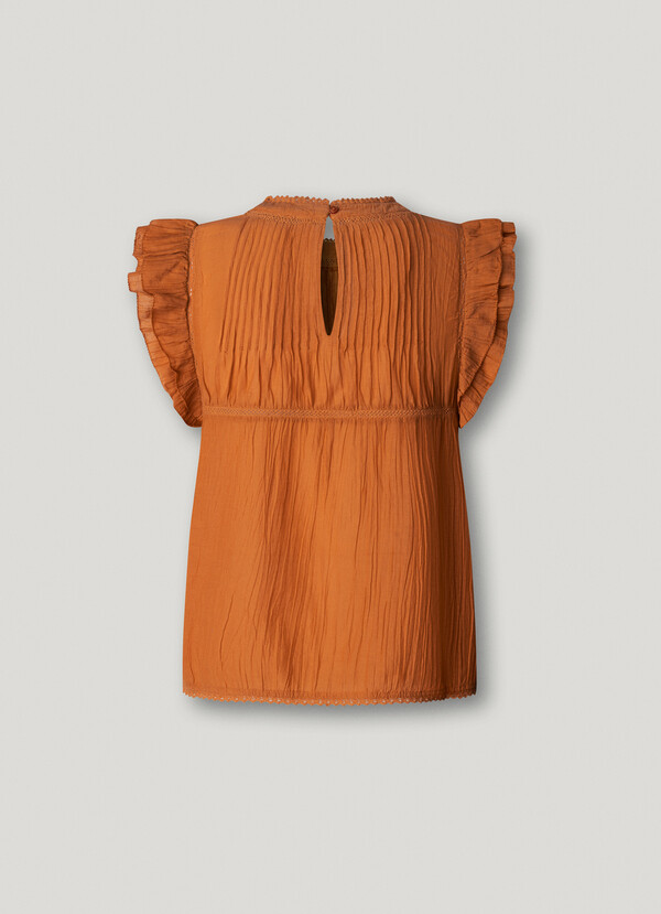 PLEATED DETAILS BLOUSE