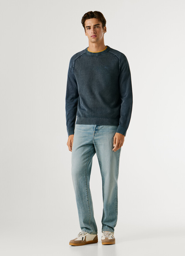 CREW NECK PIQU&Eacute; JUMPER