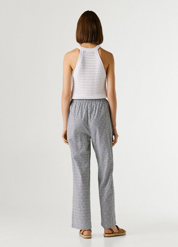 STRAIGHT STRIPED TROUSERS