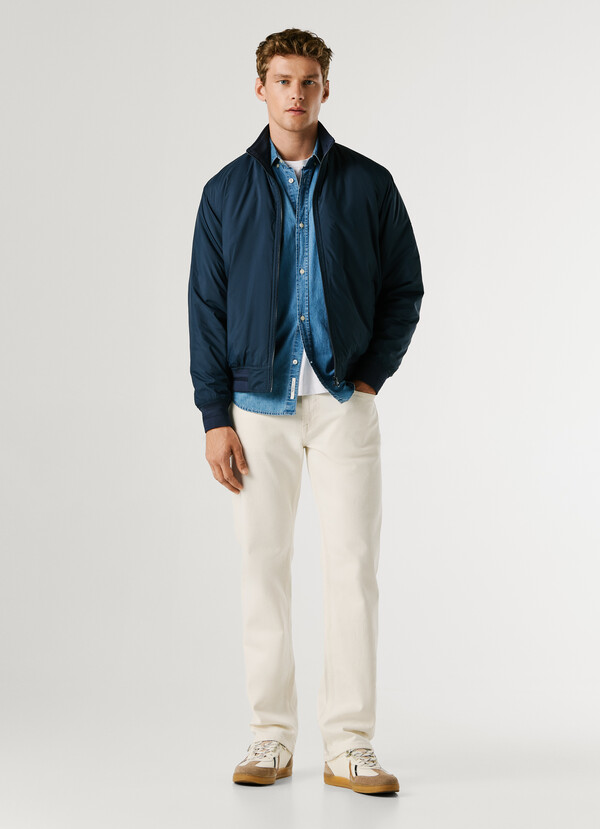 HARRINGTON JACKET WITH HIGH NECK