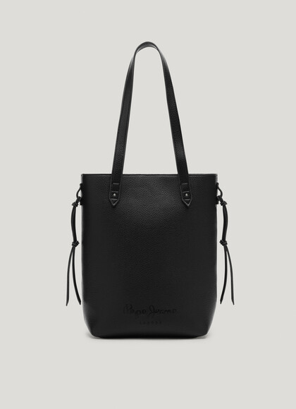 LEATHER EFFECT TOTE BAG