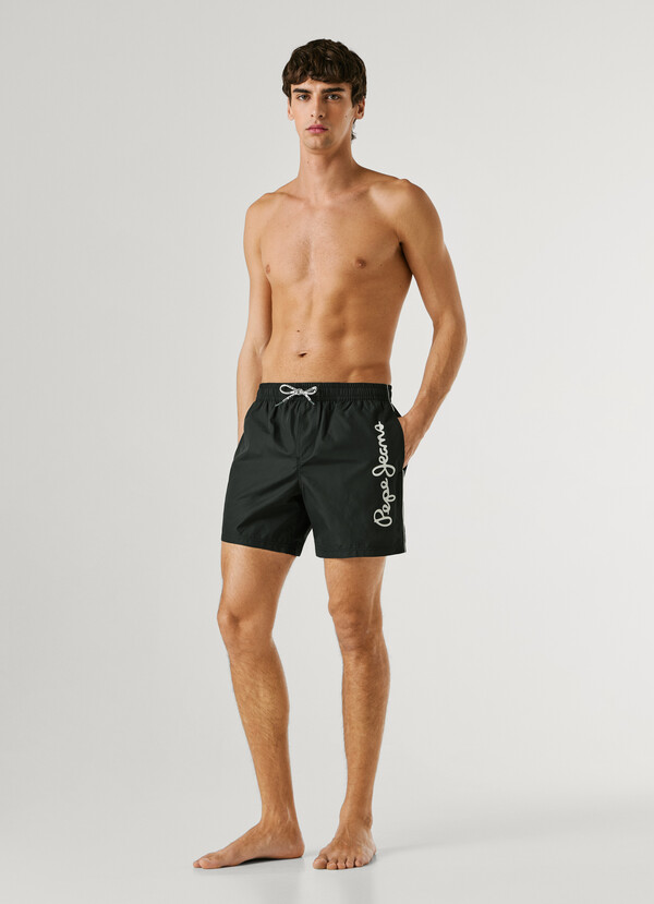 PRINTED LOGO SWIM SHORTS