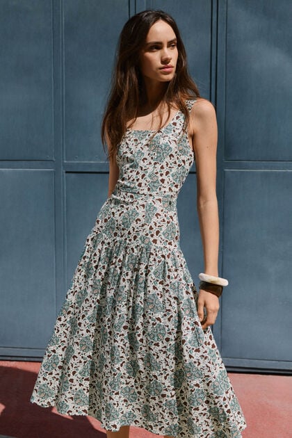 FLORAL PRINT MAXI DRESS