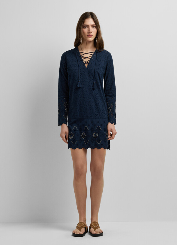 OPENWORK DETAIL MINI DRESS