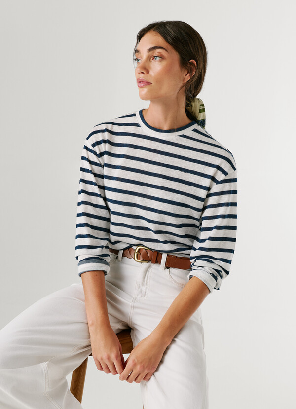 LONG SLEEVE STRIPED T-SHIRT