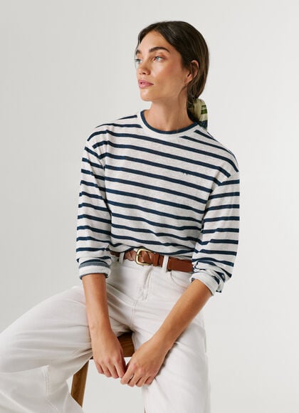 LONG SLEEVE STRIPED T-SHIRT