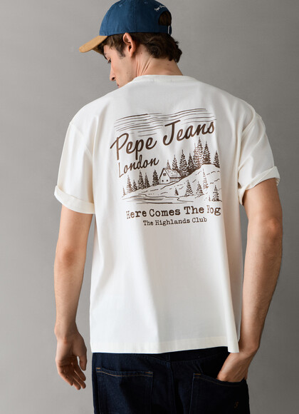 CASUAL FIT BACK PRINT T-SHIRT
