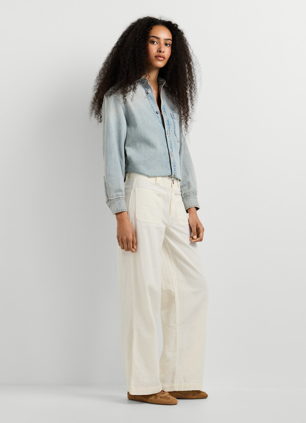 WIDE FIT CARGO TROUSERS