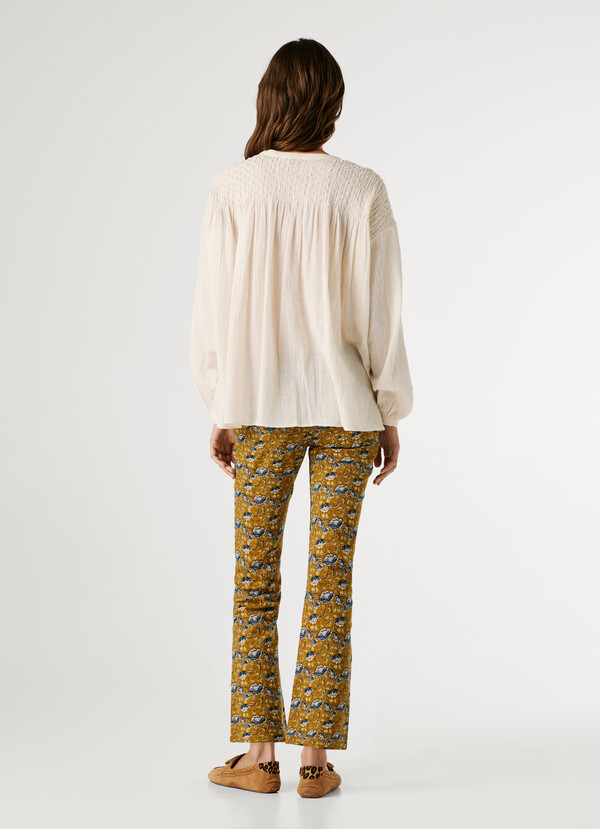 FLUID MAO COLLAR BLOUSE