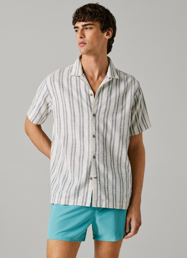 SWIM SHORTS WITH CIRCULAR LOGO