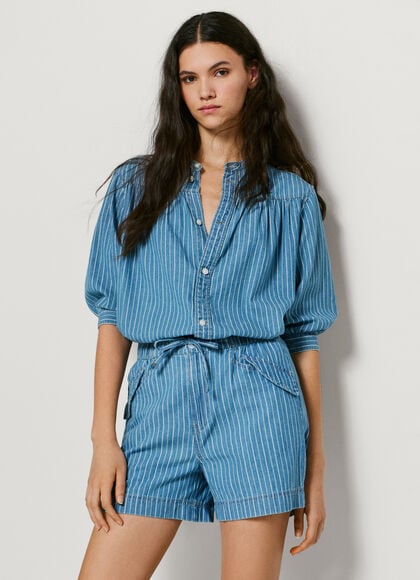 RELAXED FIT DENIM SHORTS