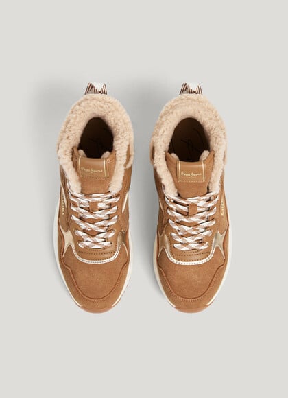 KIMI - ANKLE BOOTS TRAINERS WITH SUEDE DETAILS