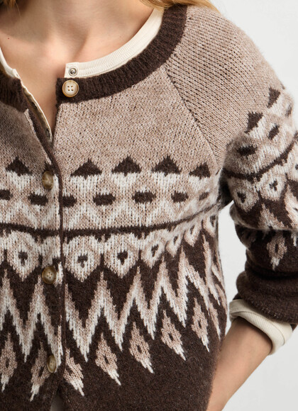 FAIR ISLE KNIT CARDIGAN