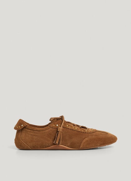 SUEDE SHOES WITH STUDS