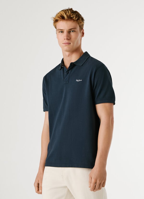 GARMENT DYED PIQUE POLO SHIRT