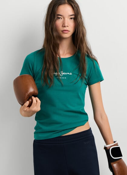SLIM FIT LOGO PRINT T-SHIRT