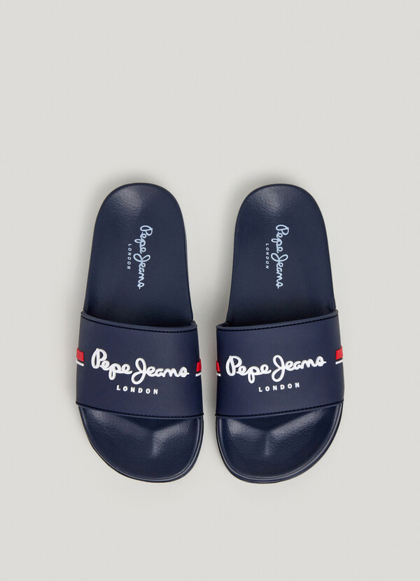 SLIDER SANDALS WITH LOGO