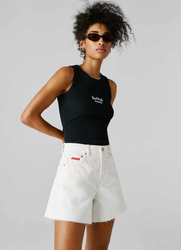 A-LINE DENIM SHORTS