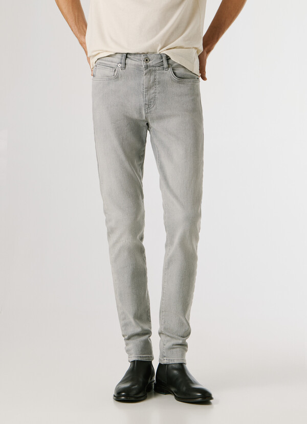SKINNY FIT MID-RISE JEANS - FINSBURY