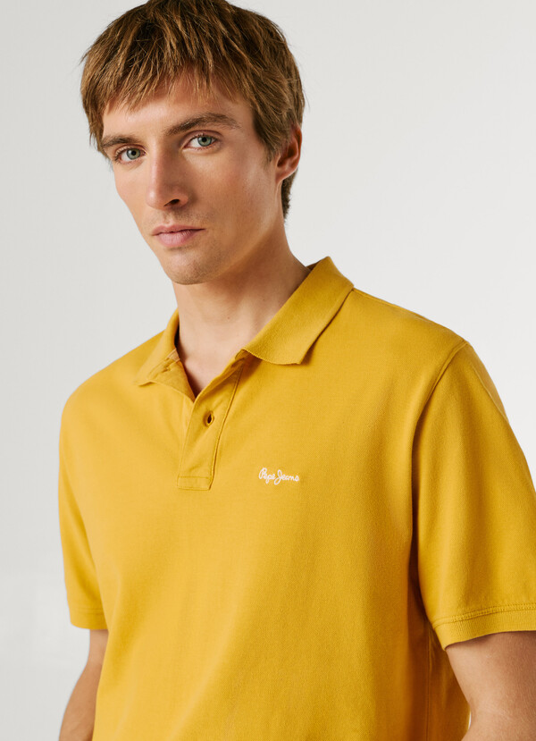 GARMENT DYED PIQUE POLO SHIRT
