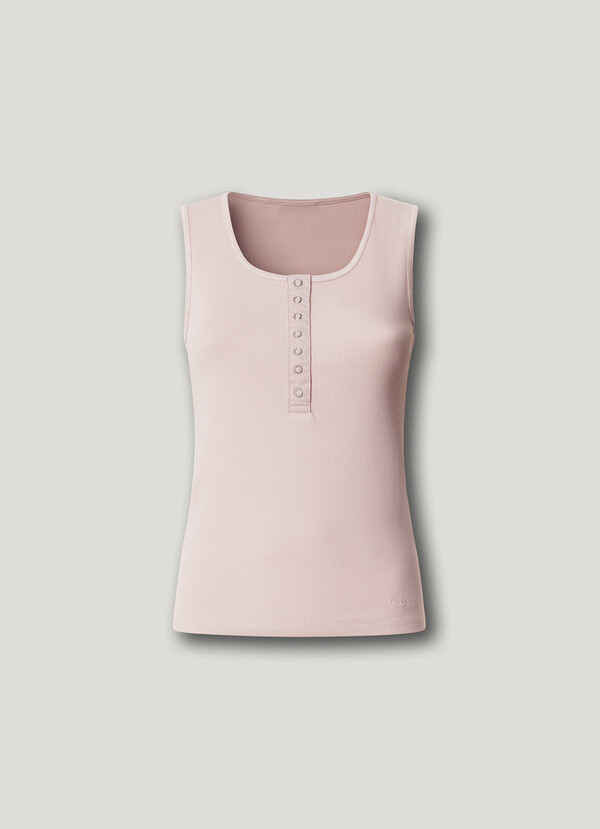 SLEEVELESS RIBBED TOP