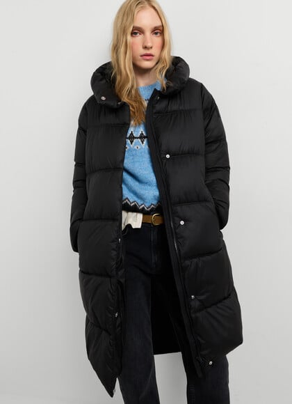 LONG PADDED WATERPROOF PUFFER JACKET